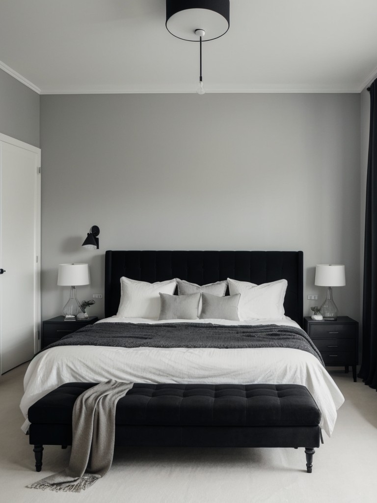 Stylish and Sleek: Black and White Apartment Vibes