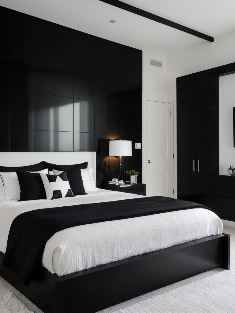 Bold and Bright: Modern Black Bedroom Design