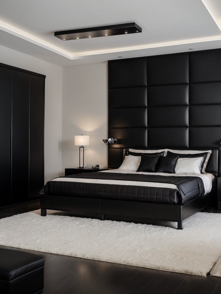 Contemporary & Bold: Black Bedroom Design!