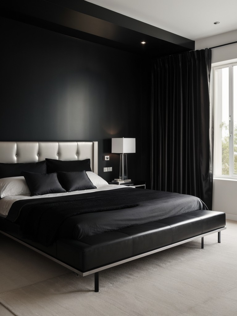 Sleek and Stylish: Modern Black Bedroom Design