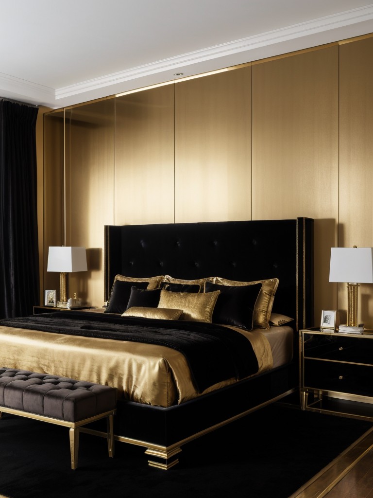 Opulent Black & Gold Bedroom: Create a Luxurious Sanctuary