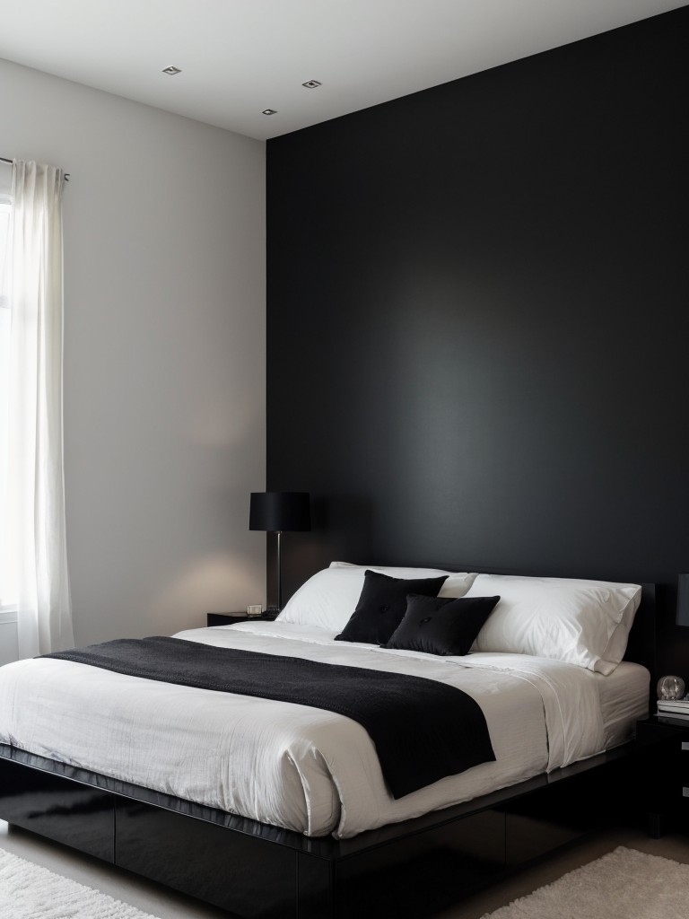 Sleek & Mysterious: Modern Black Bedroom Design