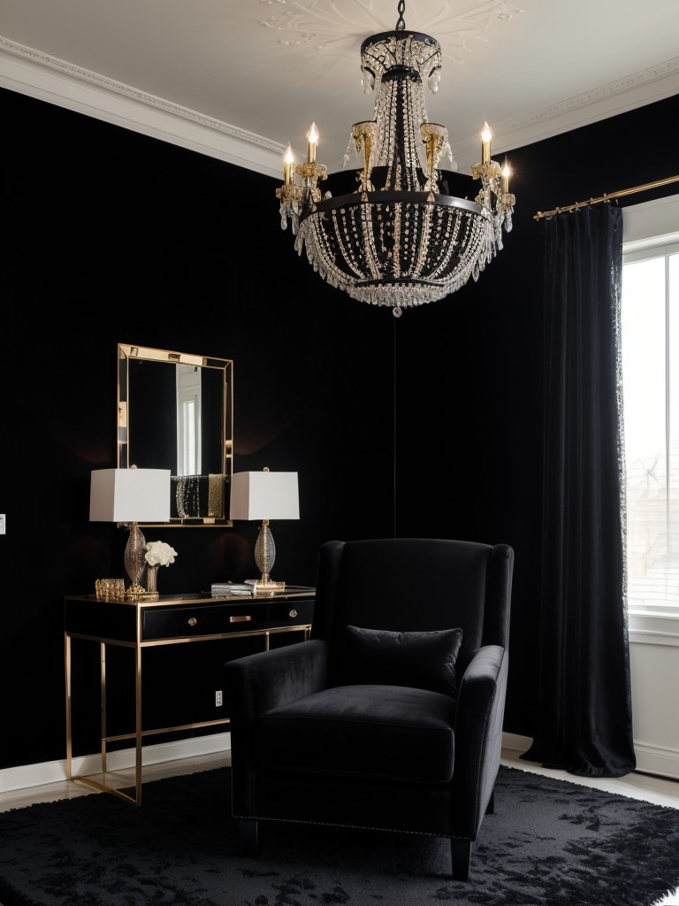 Sleek & Dark: Stylish Black Bedroom