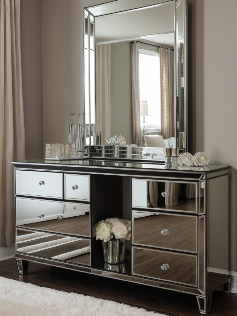 Glam Up Your Bedroom with Mirrored Furniture!