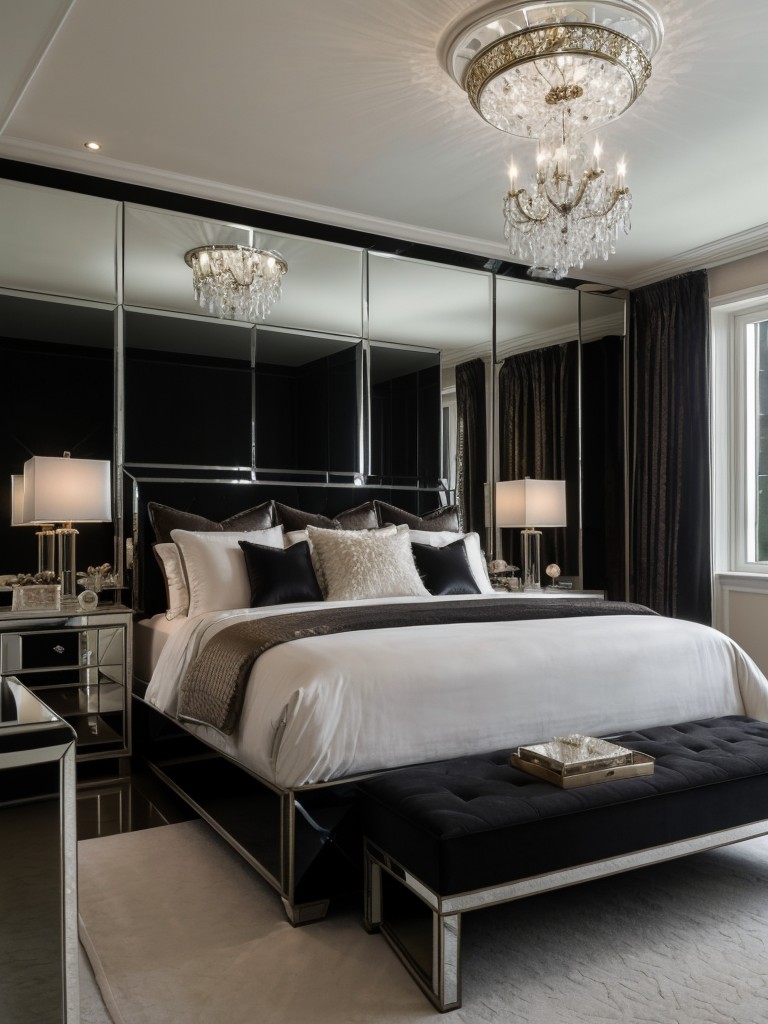 Dazzling Black Bedroom Inspiration: Add a Touch of Glamour to Your Space!