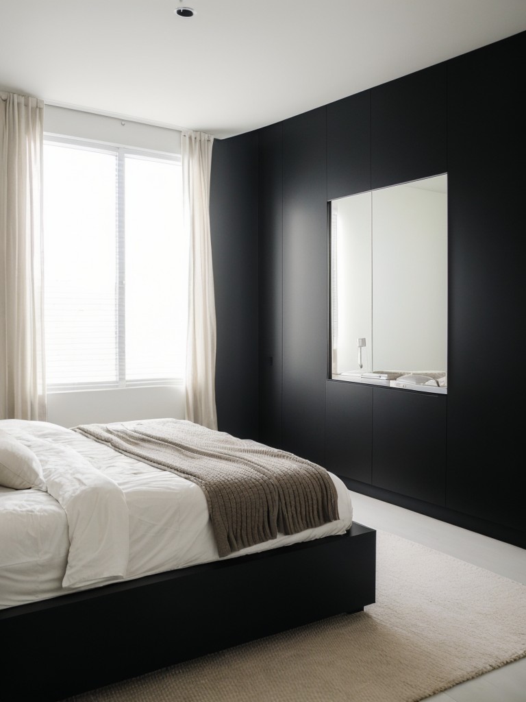 Chic and Minimal: Sleek Black Bedroom Decor Ideas