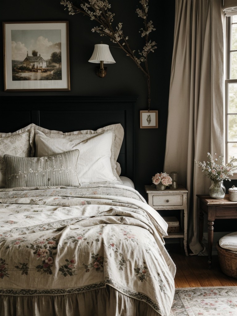 Chic Apartment Style: Black Bedroom Decor Ideas