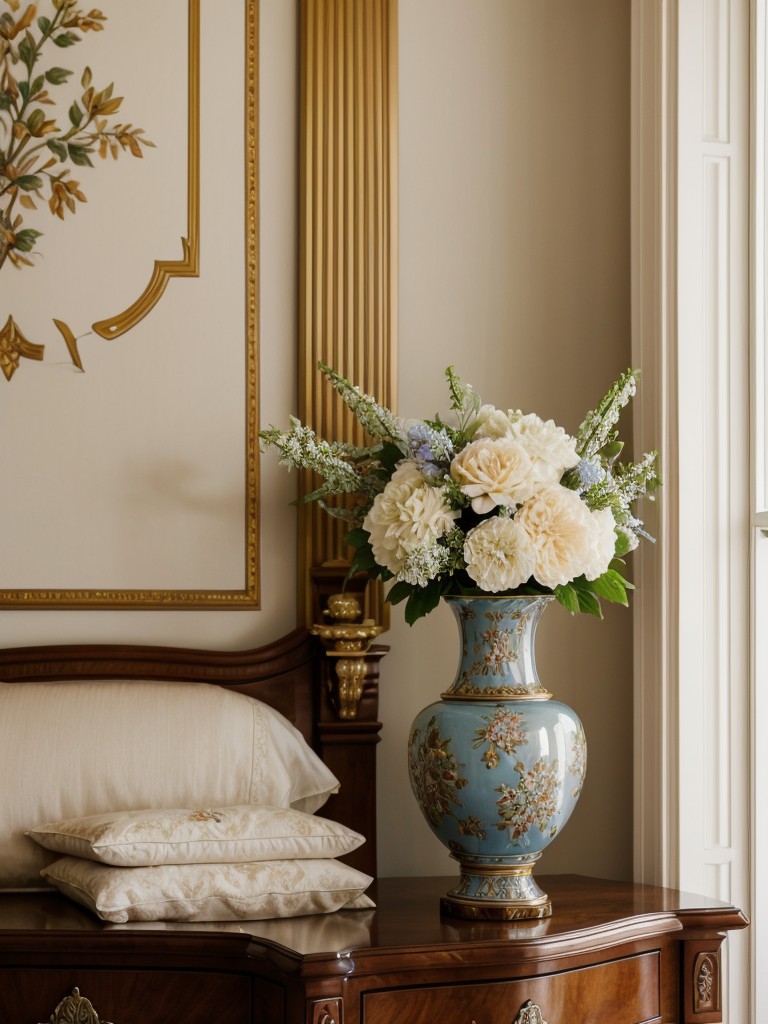 Regal Bedroom Decor: Classic Traditions and Lush Florals!