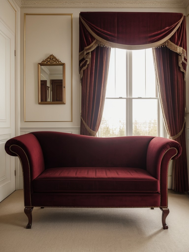 Regal Bedroom Decor: Luxurious Seating for a Classic Apartment