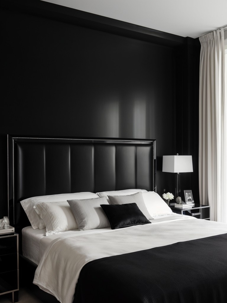 Sleek & Stylish: Black Apartment Bedroom Design