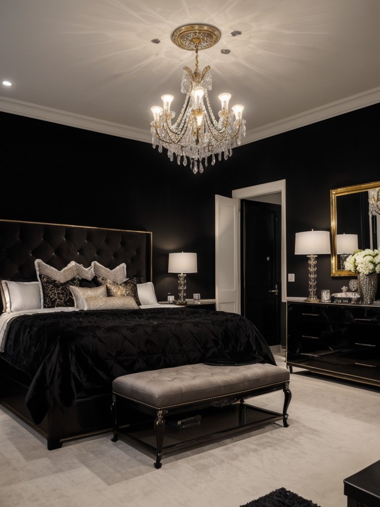 Chic Black Apartment Bedroom: Unleash the Luxe!