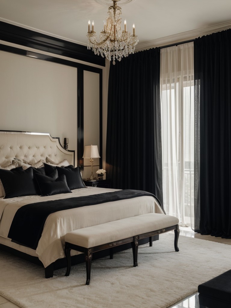 Dramatic Elegance: Black Sheer Curtains for Luxurious Bedroom Decor