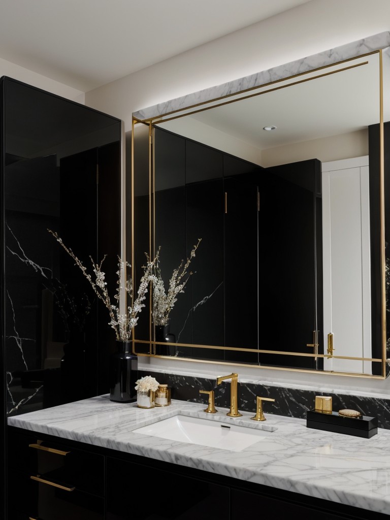 Black Marble Magic: Elevate Your Apartment's Luxe Vibes