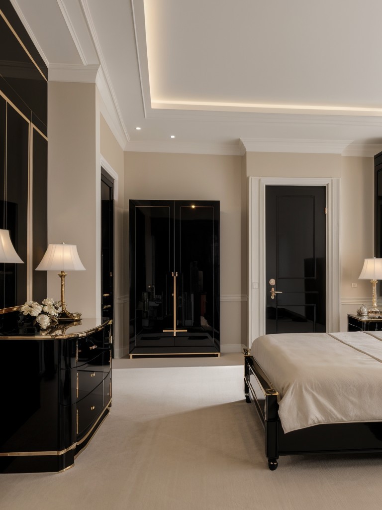 Timeless Elegance: Black Lacquered Furniture for Luxurious Bedroom Decor