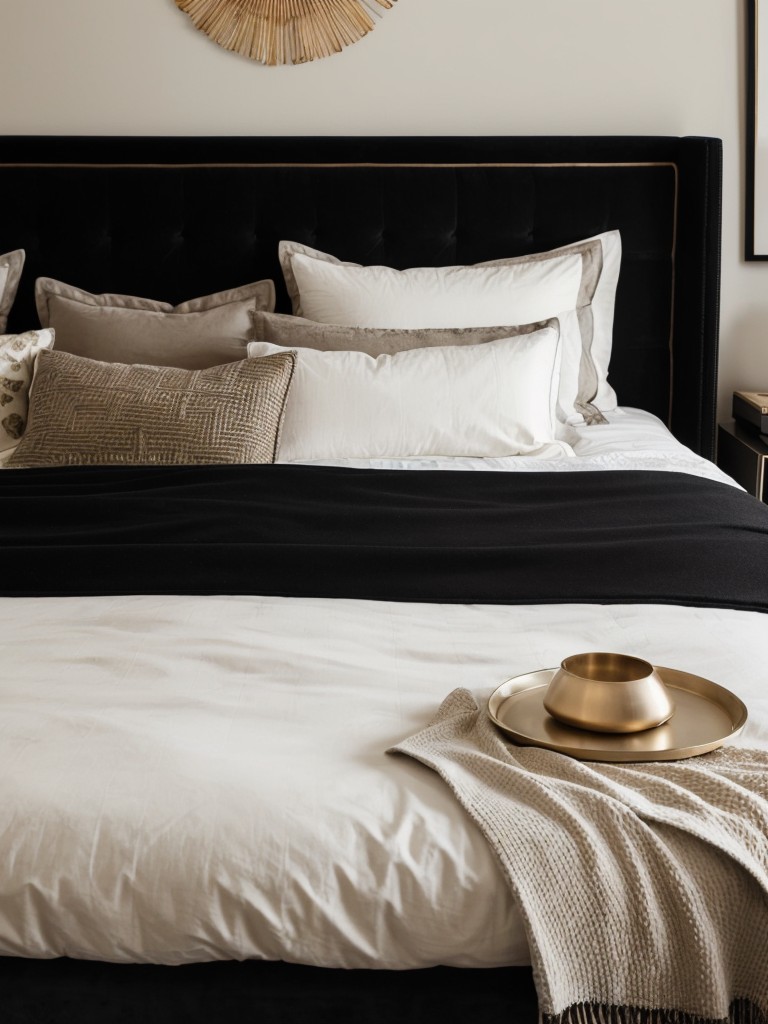 Black Bliss: Elevate Your Apartment with Luxe Bedroom Decor