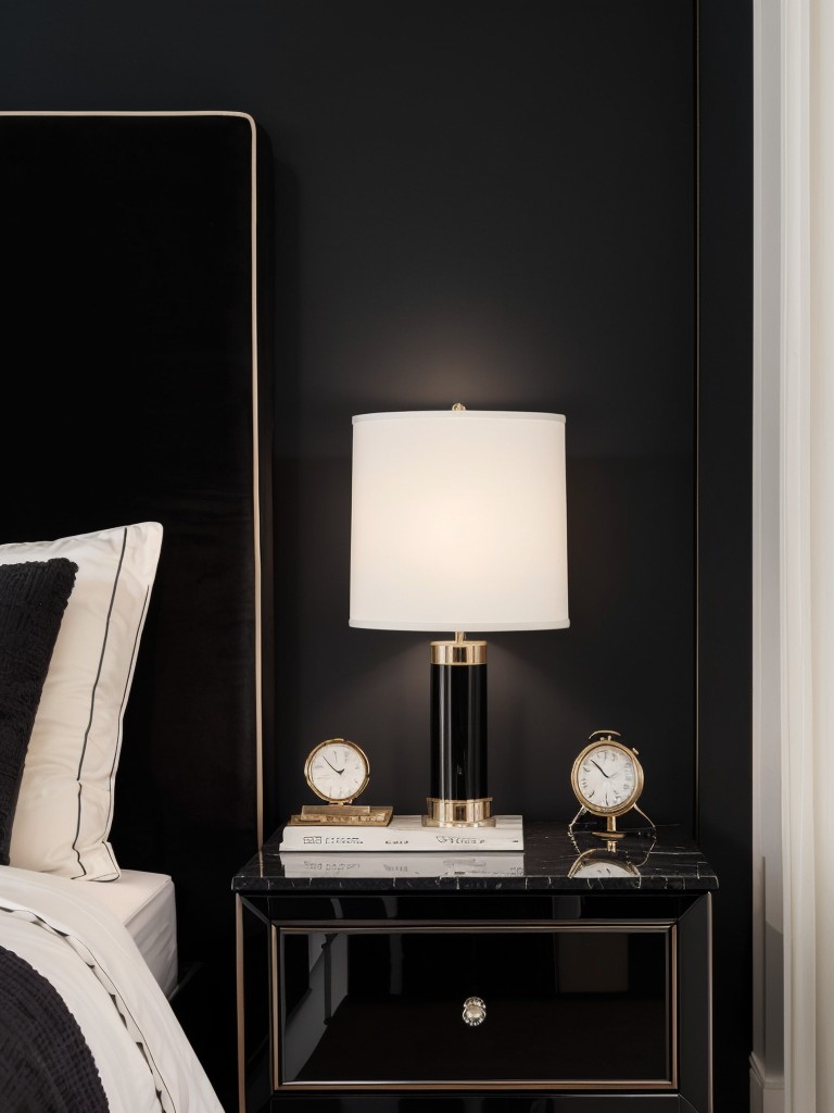 Chic Bedroom Upgrade: Modernize with Black Marble Nightstands!