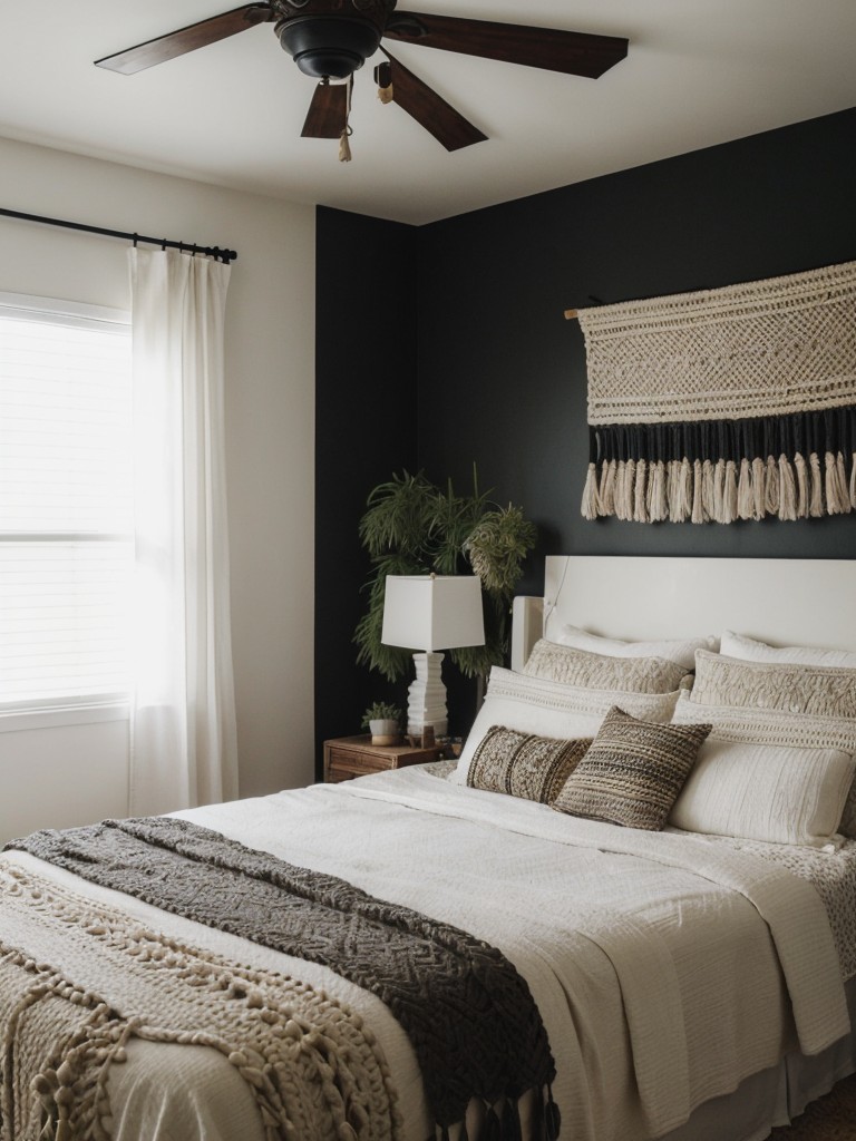 Boho Bliss: Chic Black Bedroom Decor Ideas