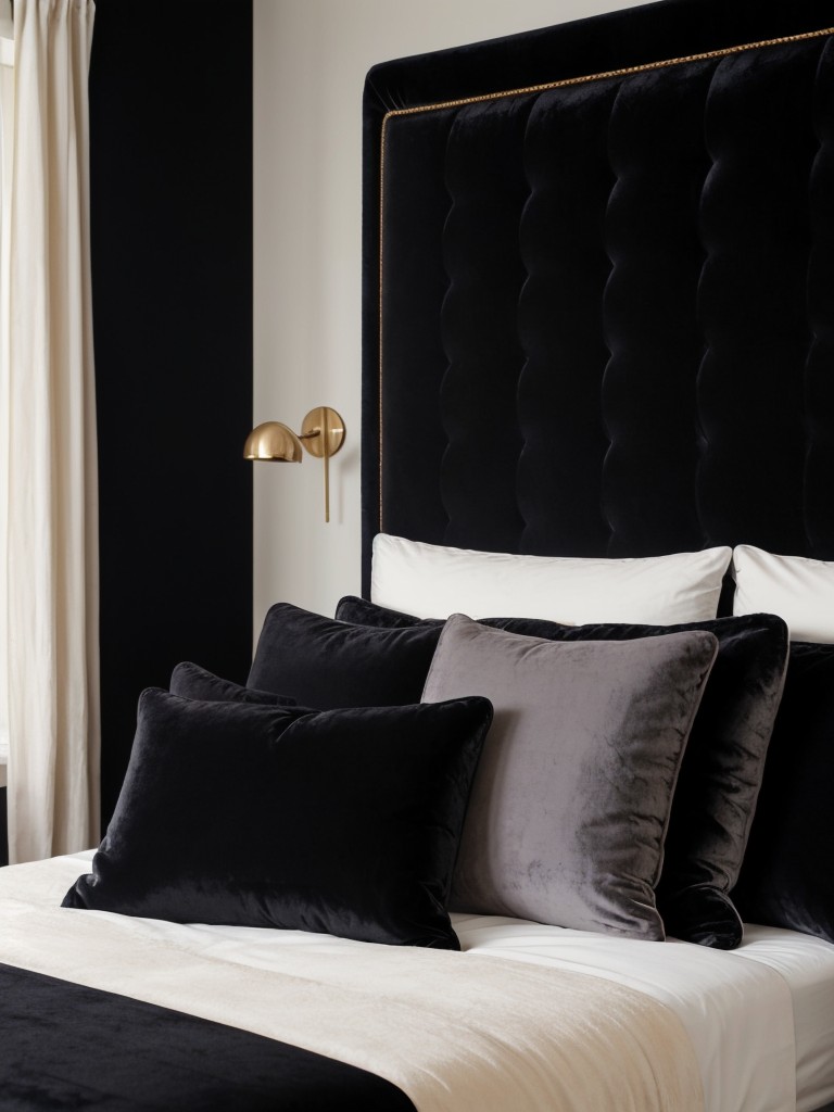 Velvety Elegance: Transform Your Bedroom with Luxurious Accents!