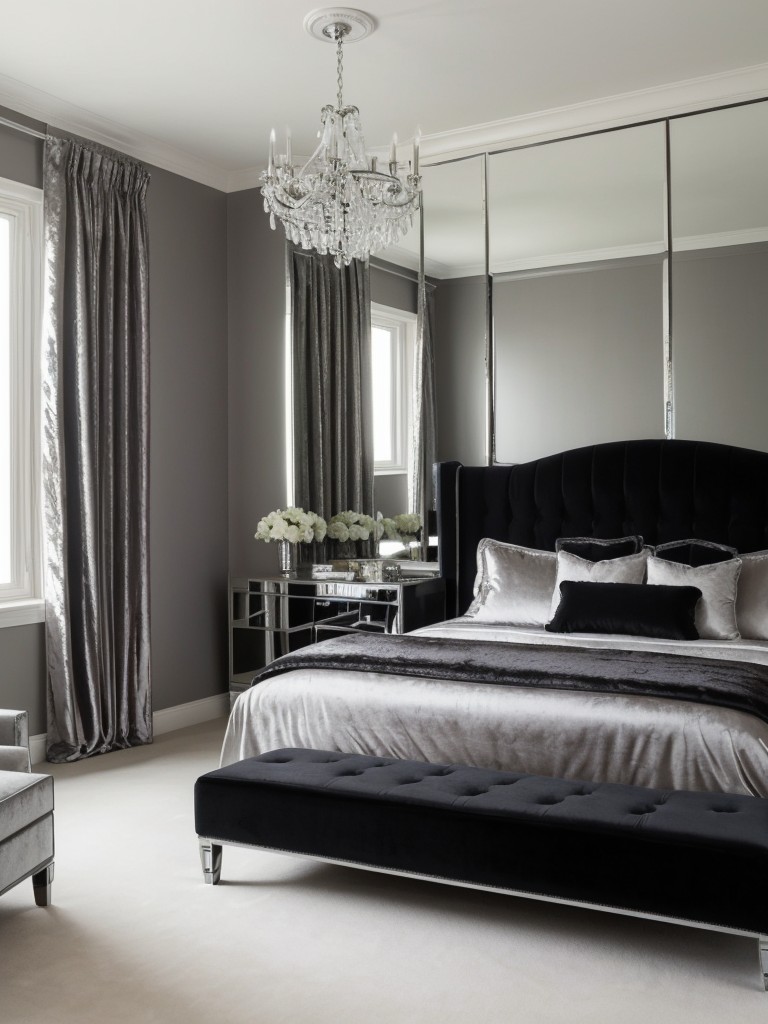 Chic Black Bedroom Ideas: Old Hollywood Glamour for Apartments