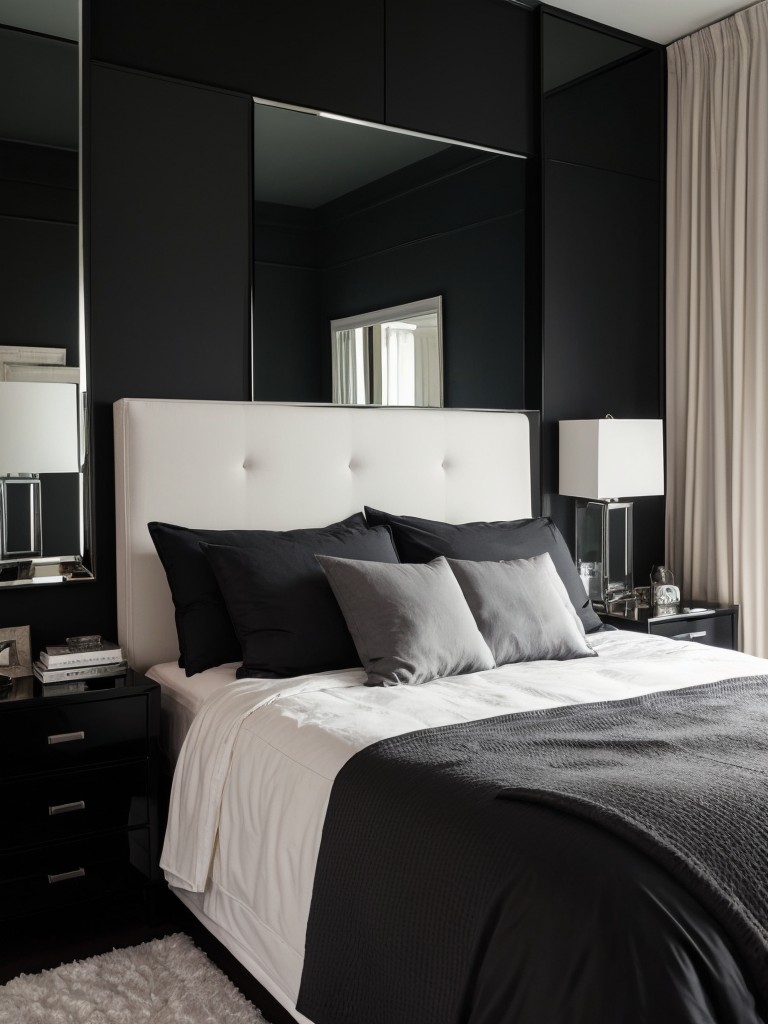 Black Bedroom Envy: Mirror Magic for an Illusion of Space