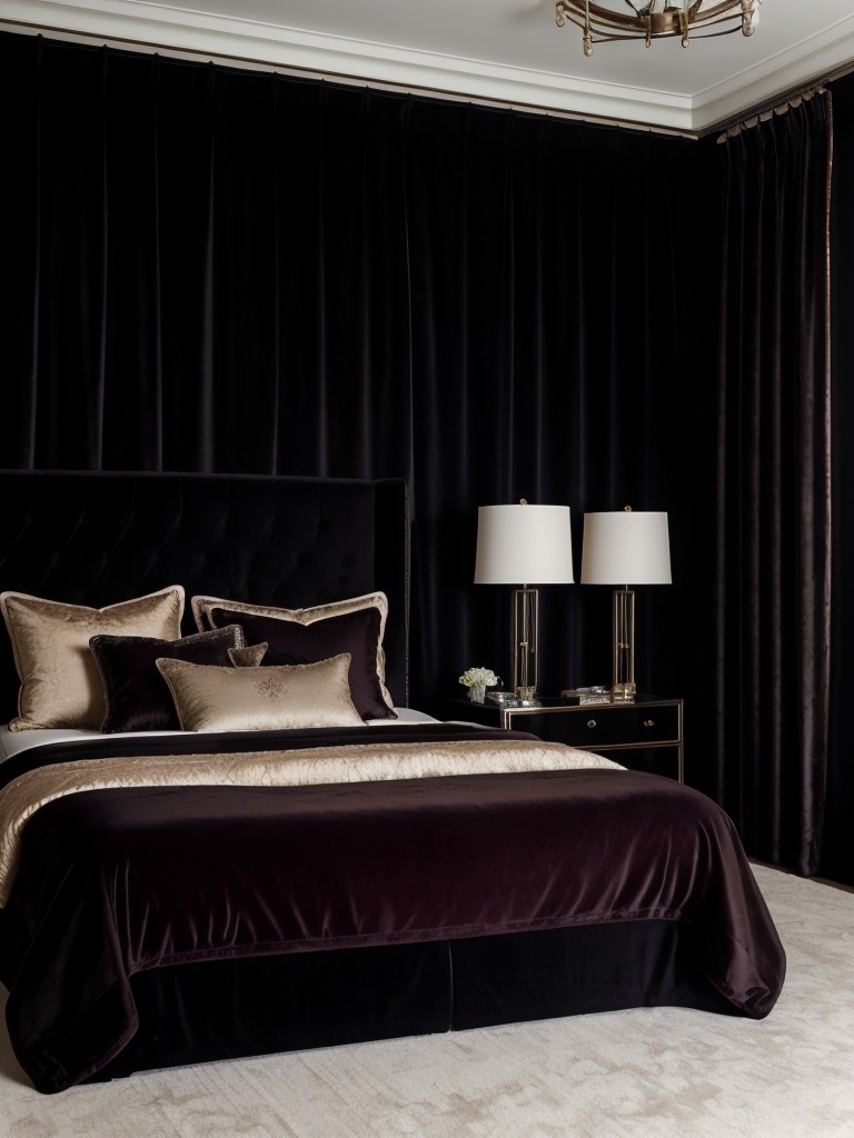 Velvet Elegance: Upgrade Your Bedroom with Luxurious Black Accents