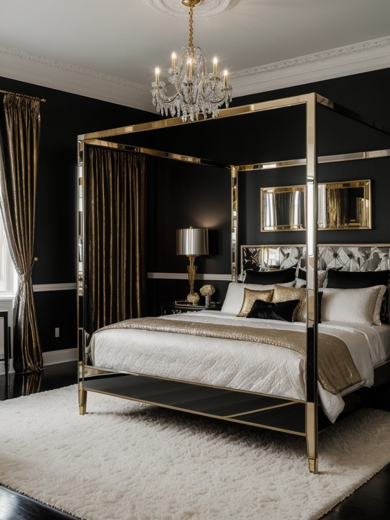 Glam Up Your Apartment with Metallic Bedroom Accents!