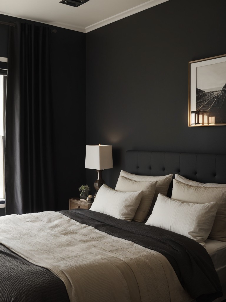 Cozy and Chic: Transform Your Apartment with Black Bedroom Inspiration!