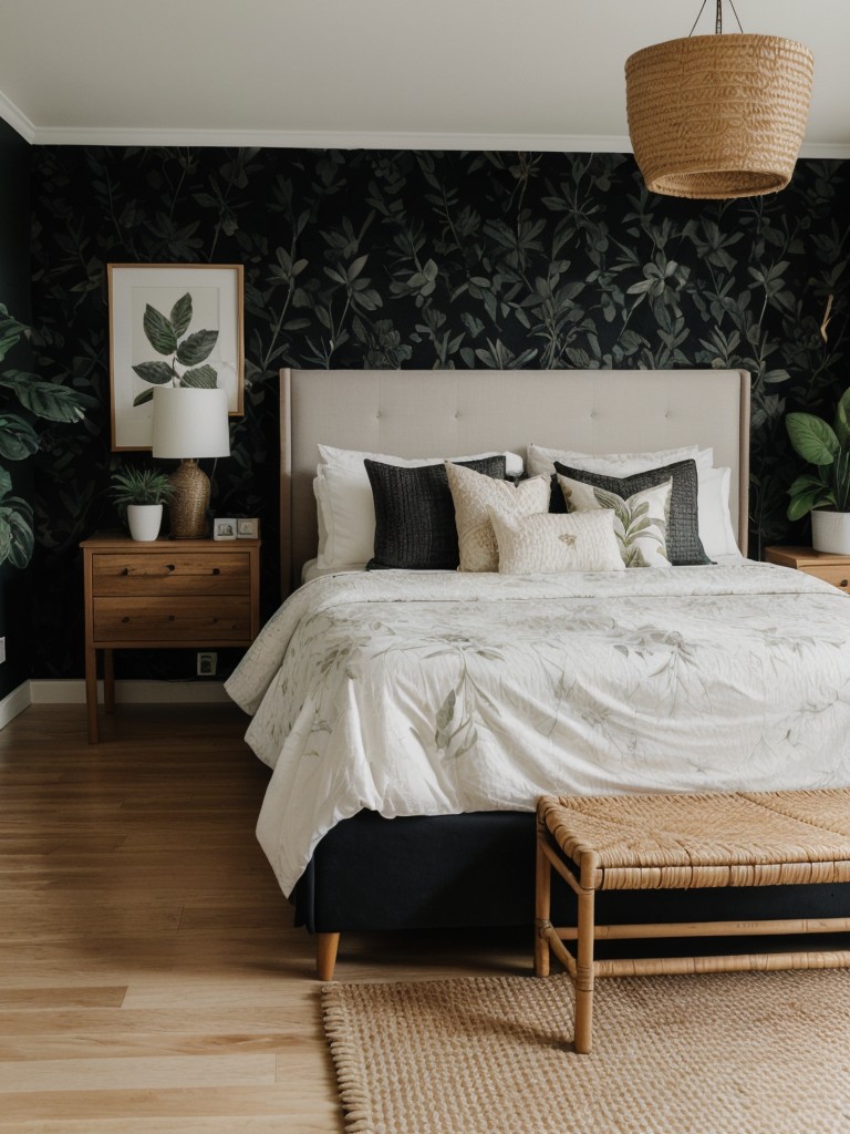 Nature-Inspired Apartment: Create a Calming Oasis with Botanical Prints and Natural Textures