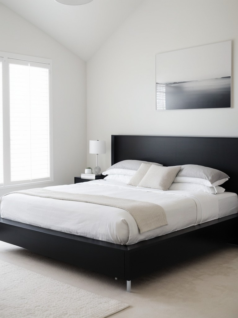 Minimalist White Bedroom: Create Serenity with Sleek + Crisp Decor.