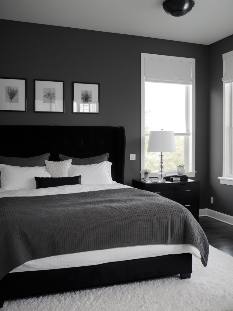 Midnight Magic: Stylish Black Apartment Bedroom Ideas