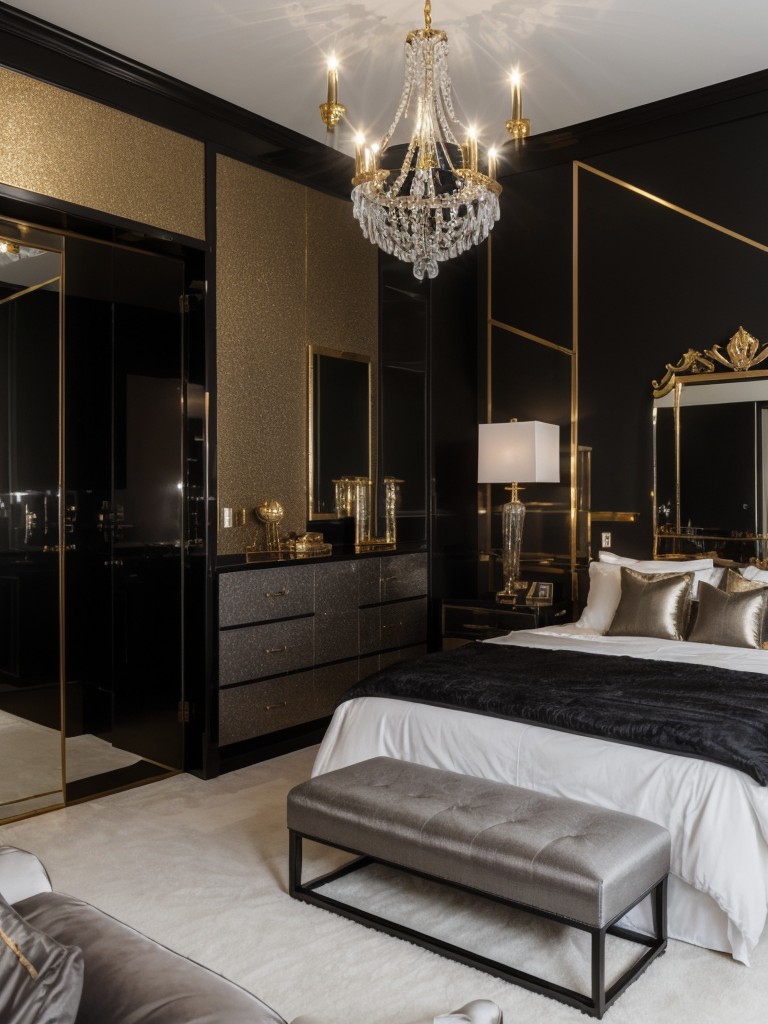 Glamorous Metallic Accents: Stylish Ideas for Your Bedroom Design