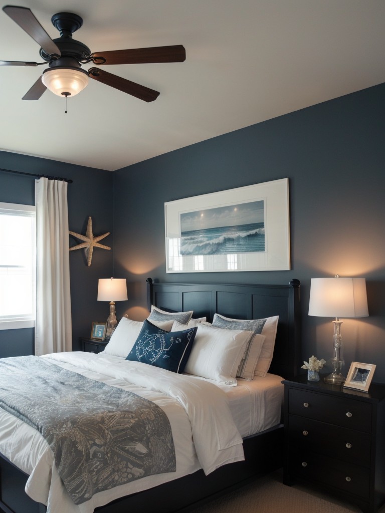 Coastal Chic: Light and Airy Black Bedroom Design Ideas