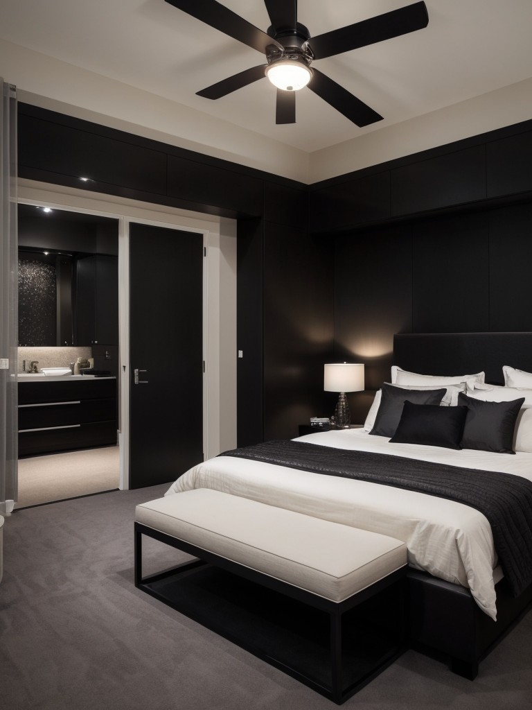 Minimalist Black Bedroom: Embrace the Night in Style!