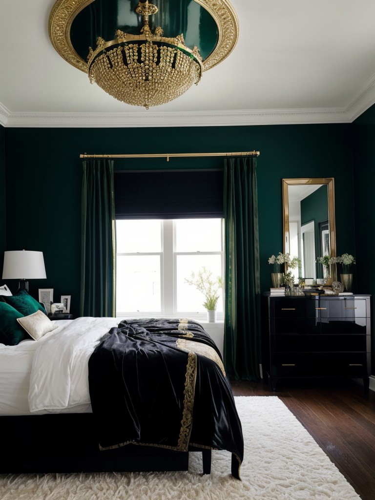 Opulent Black Bedroom: Bold Decor Tips