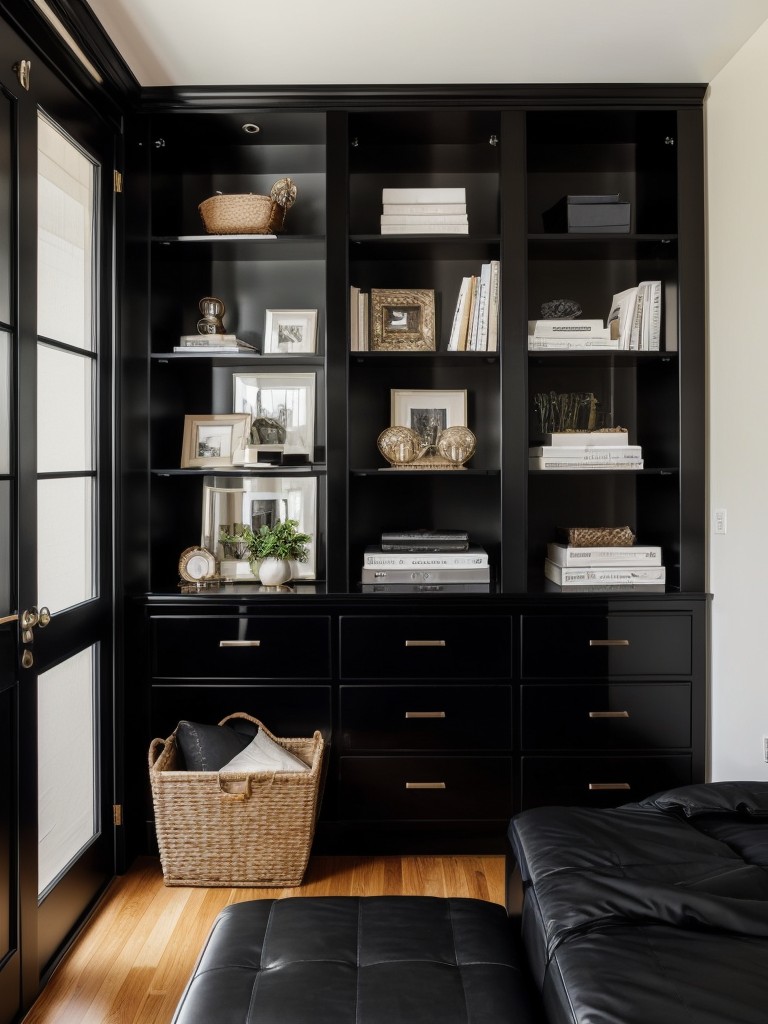 Chic and Organized: Black Apartment Bedroom Ideas