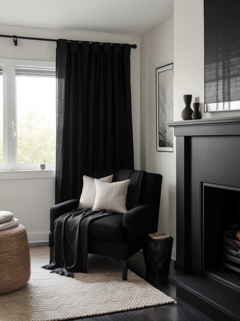 Black-on-Black Bliss: Elevate Your Apartment with Stylish Bedroom Decor