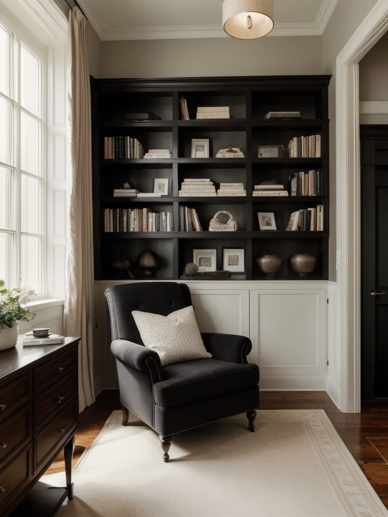 Cozy Black Bedroom: Create an Elegant Escape with a Reading Nook