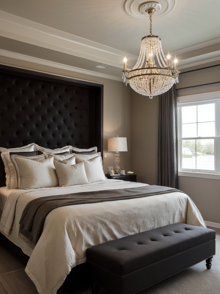 Chic Black Bedroom Ideas: Add Elegance with Chandeliers!