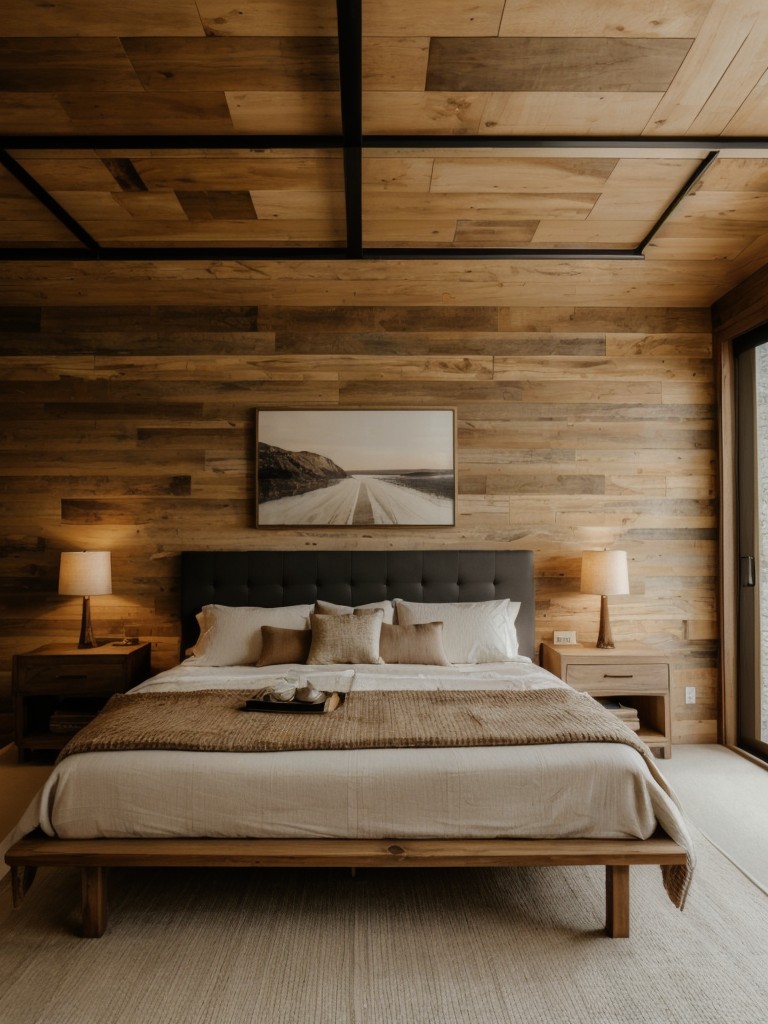 Stylish Apartment Bedroom: Embrace Natural Materials for a Cozy Vibe!