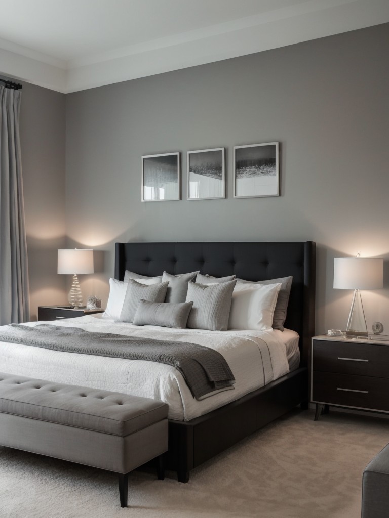 Calming & Sophisticated Bedroom Decor: Monochromatic Magic!