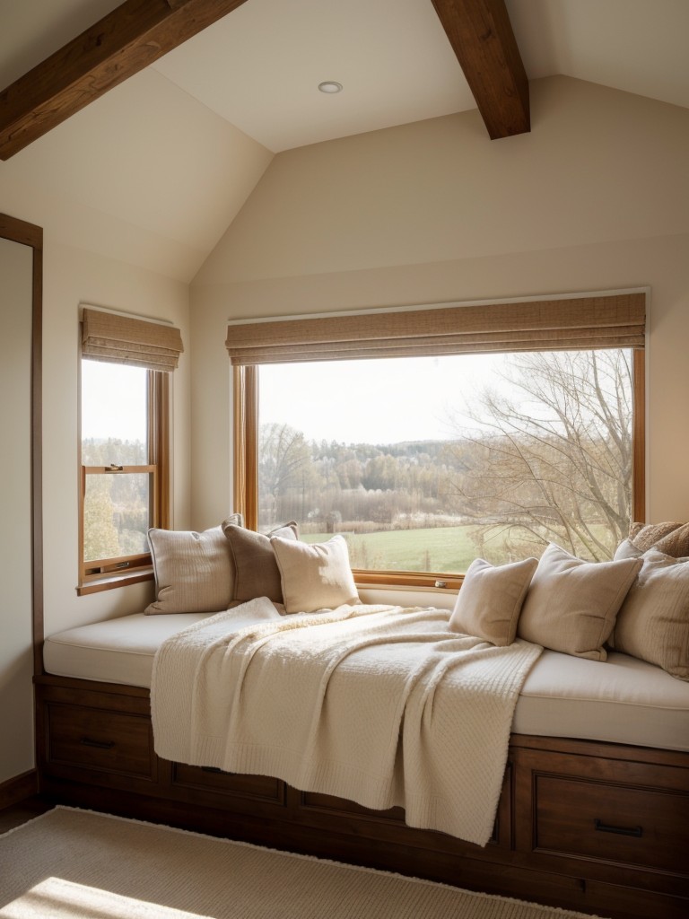 Create a Cozy Window Seat in Your Bedroom for Relaxing Views!