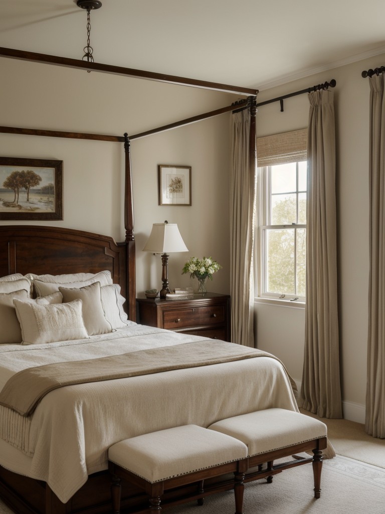 Create a Grand and Cozy Bedroom with Traditional Decor!