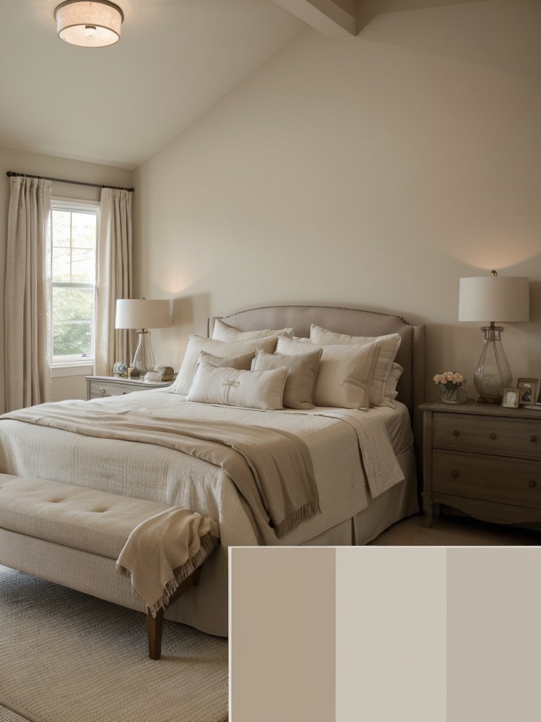 Serene Classic Bedroom: Soft Neutrals & Muted Pastels.