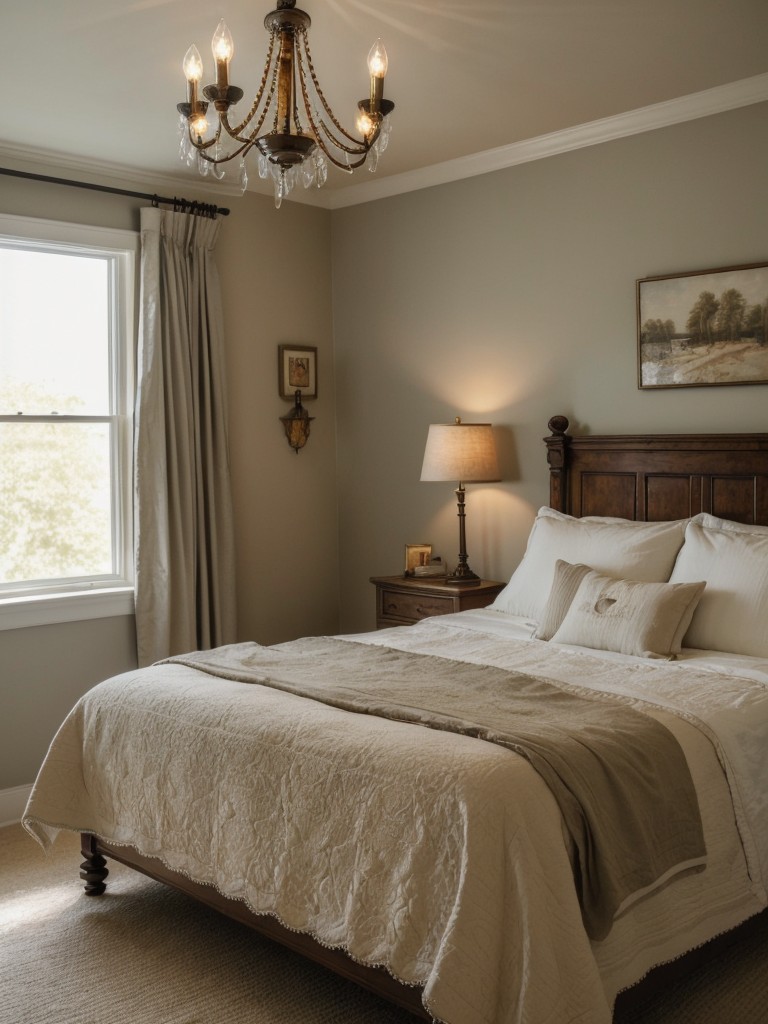 Create a Cozy Vintage Bedroom Ambiance with Antique Lighting