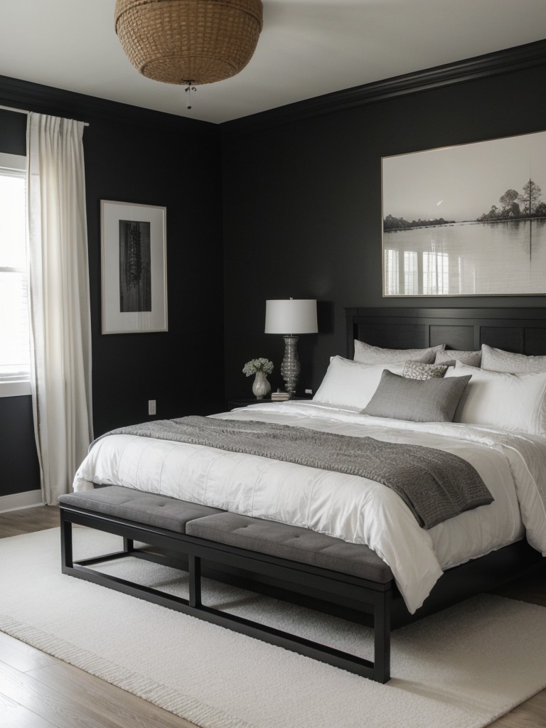 Zenify your Bedroom: Black Monochrome Decor Inspiration!