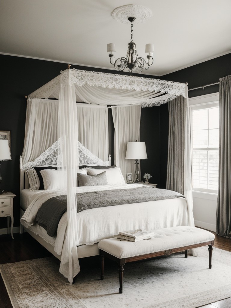 Vintage Bliss: Create Your Dream Black Bedroom