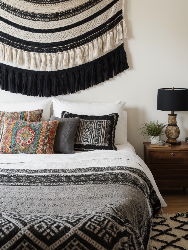 Artistic Vibes: Bohemian Black Bedroom Decor Inspiration