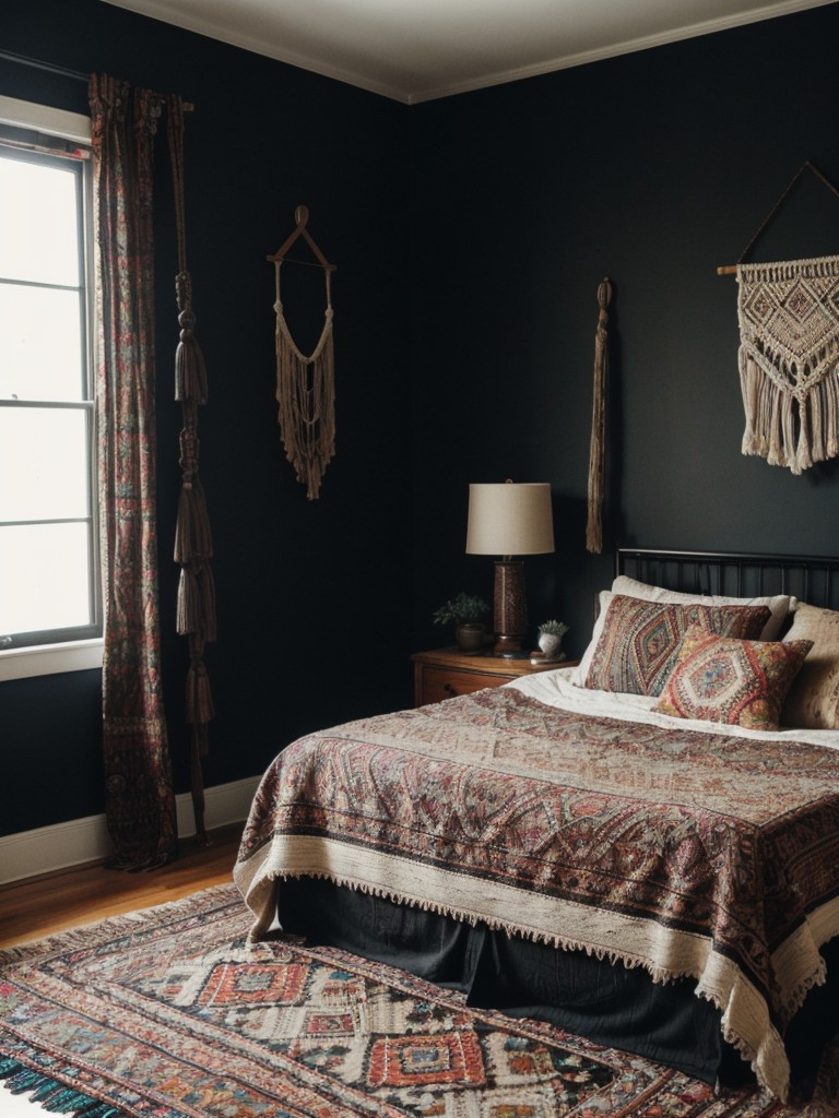 Boho Bliss: Dive Into a Dark & Cozy Apartment Retreat