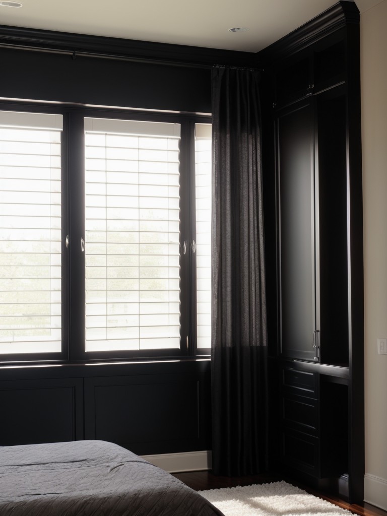 Mysterious Charm: Stylish Black Apartment Windows!