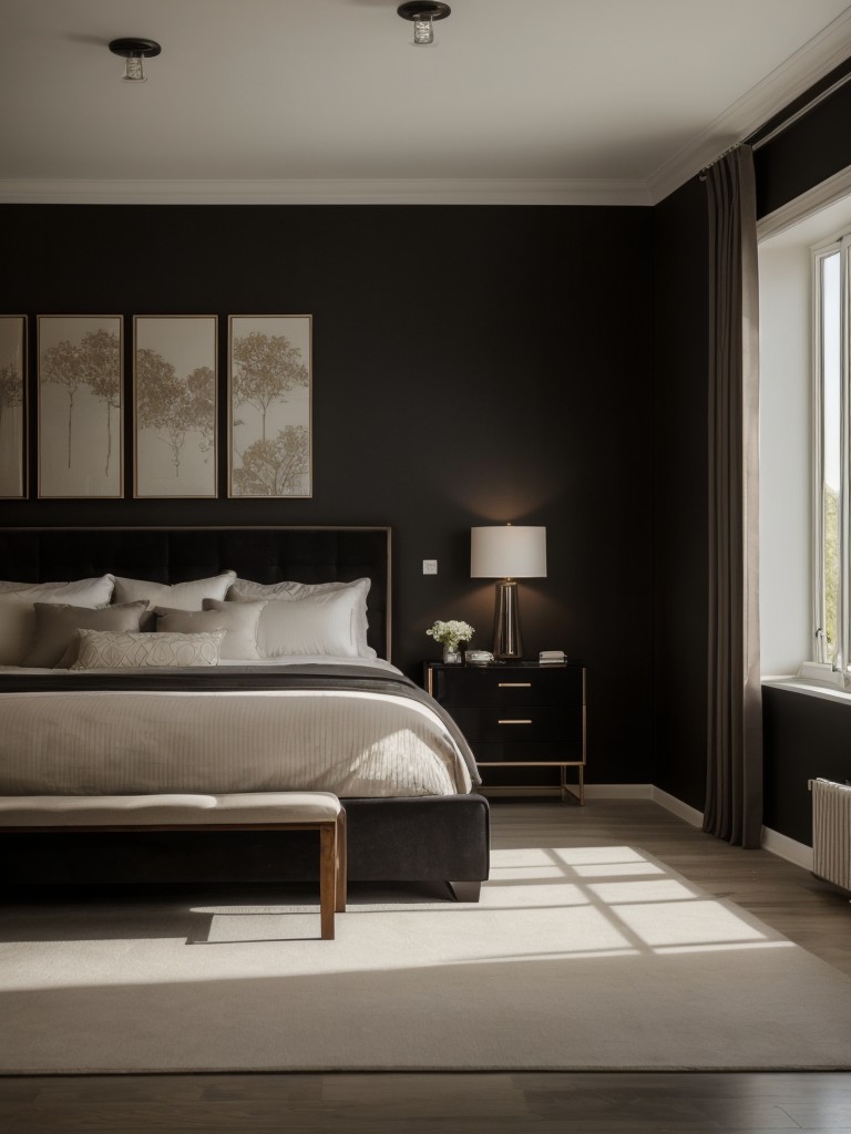 Mysterious and Chic: Trendy Black Bedroom Makeover